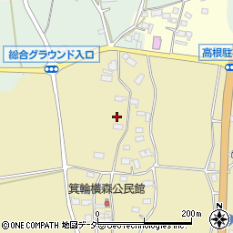 山梨県北杜市高根町箕輪560周辺の地図