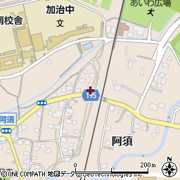 埼玉県飯能市阿須33周辺の地図