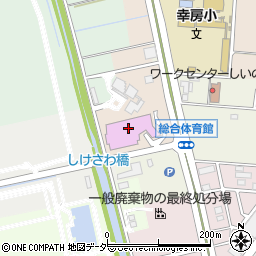 三郷市総合体育館周辺の地図