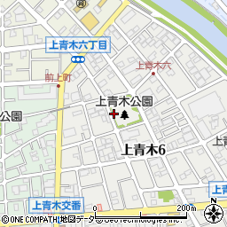上青木公園トイレ周辺の地図