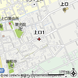 埼玉県三郷市上口1丁目124周辺の地図