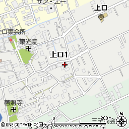 埼玉県三郷市上口1丁目125周辺の地図