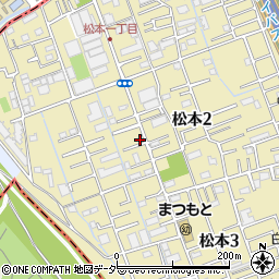 埼玉県さいたま市南区松本2丁目周辺の地図