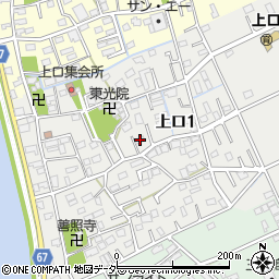 埼玉県三郷市上口1丁目104周辺の地図