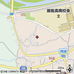 埼玉県飯能市阿須375周辺の地図