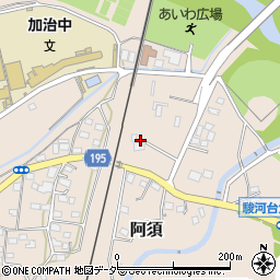 埼玉県飯能市阿須25周辺の地図