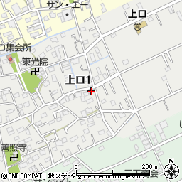 埼玉県三郷市上口1丁目126周辺の地図