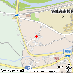 埼玉県飯能市阿須368周辺の地図