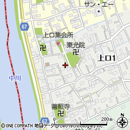 埼玉県三郷市上口1丁目60周辺の地図