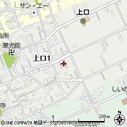 埼玉県三郷市上口1丁目168周辺の地図