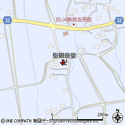 聖観音堂周辺の地図