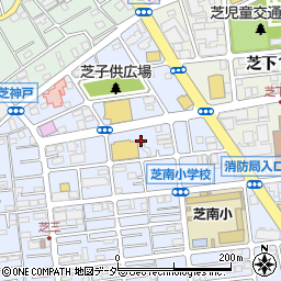 埼玉県川口市芝3丁目12周辺の地図