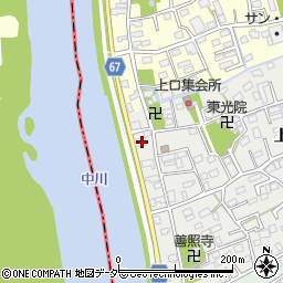 埼玉県三郷市上口1丁目2周辺の地図
