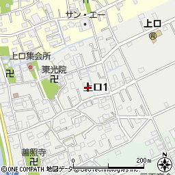 埼玉県三郷市上口1丁目100周辺の地図