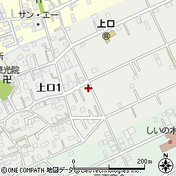 埼玉県三郷市上口1丁目167周辺の地図
