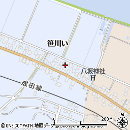 千葉県香取郡東庄町笹川い4777周辺の地図