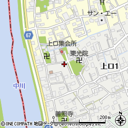 埼玉県三郷市上口1丁目61周辺の地図