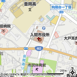 入間市役所周辺の地図