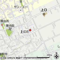 埼玉県三郷市上口1丁目171周辺の地図