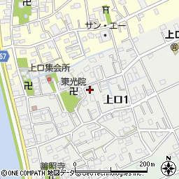 埼玉県三郷市上口1丁目102周辺の地図