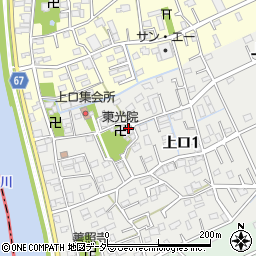 埼玉県三郷市上口1丁目107周辺の地図