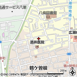 埼玉県八潮市八條2809-7周辺の地図
