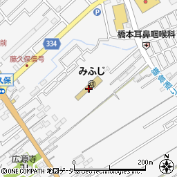 新武蔵野学園みふじ幼稚園周辺の地図