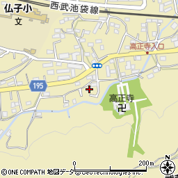 埼玉県入間市仏子375周辺の地図
