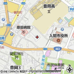 埼玉県入間市豊岡周辺の地図