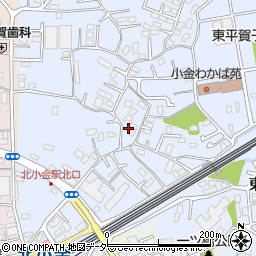 千葉県松戸市東平賀周辺の地図