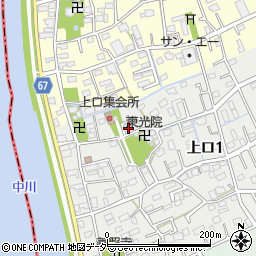 埼玉県三郷市上口1丁目79周辺の地図