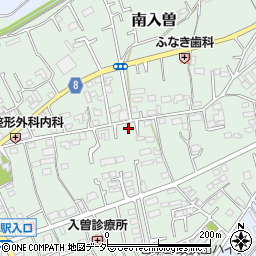 埼玉県狭山市南入曽393周辺の地図