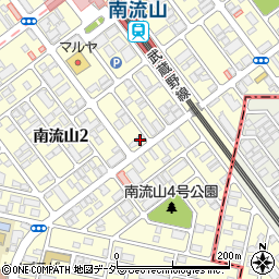 産経新聞　流山販売所周辺の地図