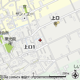 埼玉県三郷市上口1丁目172周辺の地図