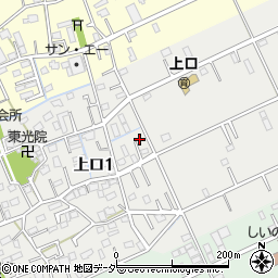 埼玉県三郷市上口1丁目176周辺の地図