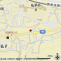 埼玉県入間市仏子344周辺の地図