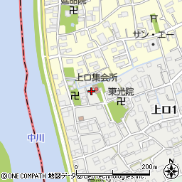 埼玉県三郷市上口1丁目72周辺の地図