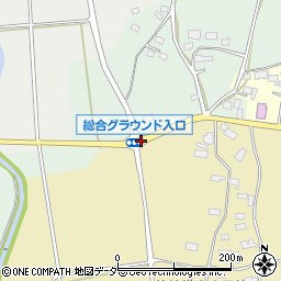 総合グラウンド入口周辺の地図