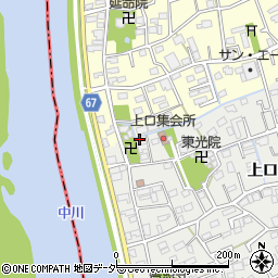 埼玉県三郷市上口1丁目68周辺の地図