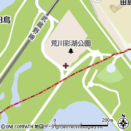 荒川彩湖公園トイレ周辺の地図