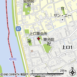 埼玉県三郷市上口1丁目74周辺の地図