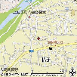 埼玉県入間市仏子221周辺の地図