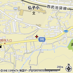 埼玉県入間市仏子347周辺の地図