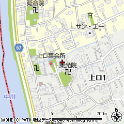 埼玉県三郷市上口1丁目77周辺の地図