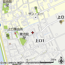 埼玉県三郷市上口1丁目86周辺の地図
