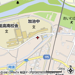埼玉県飯能市阿須289周辺の地図