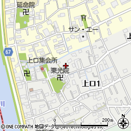 埼玉県三郷市上口1丁目83周辺の地図