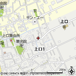 埼玉県三郷市上口1丁目93周辺の地図
