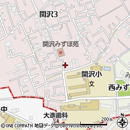 埼玉県富士見市関沢3丁目23-25周辺の地図