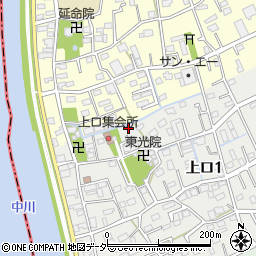 埼玉県三郷市上口1丁目76周辺の地図